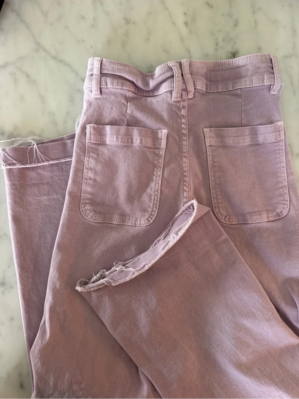 Zara Lavender and Light Gray Jeans